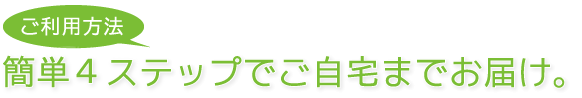 処方箋FAXご利用方法。簡単４ステップでご自宅までお届け。